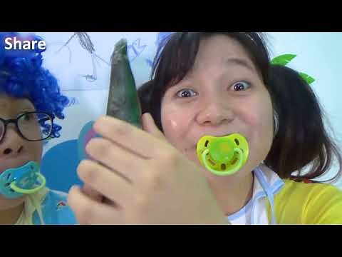 Bad Baby Easter Egg Candy Cake Challenge Victoria Annabelle Freak Daddy Messy Taste Test 2