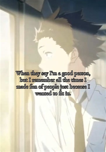 I hate my past self, I’m disappointed by my current self and I’m scared of my future self. #shoya #shoyaishida #aslientvoice #relatable #fyp
