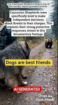 The guarding instincts of the Caucasian Shepherd Dоg#CaucasianShepherd #BreedHistory #GuardianDog