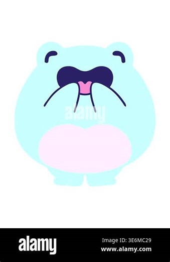 shaking motion animation of happy laughing frog Stock Video Footage - Alamy