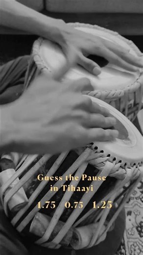 A self-contained tihaayi in Jhaptaal, articulated purely through the taal’s own bols.