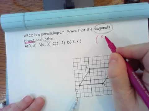 Diagonals Bisect each other coordinate proof