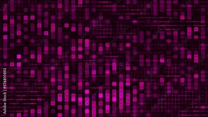 Shiny pink neon illumination background with flashing dots and light trail at 60fps