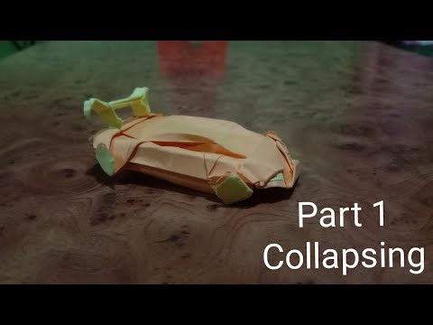 Origami Master class 2 part 1- Collapsing of Hyper car | Arsalaan's Origami Corner