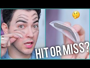 THE “PERFECT” BROW IN 3 SECONDS? BROW STAMP TESTED! | Manny MUA