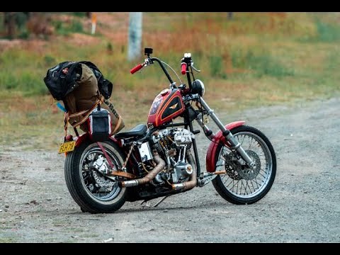 Harley Davidson 1978 shovelhead chopper (shake down ride)