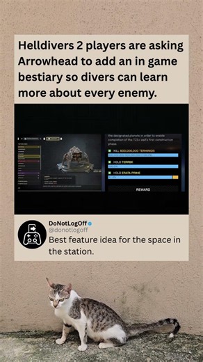 Helldivers 2 Players Want an In Game Bestiary to Learn More About Every Enemy #Helldivers2