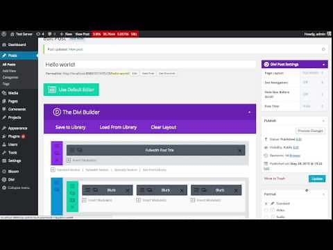 Divi Post Title Module
