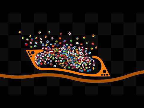 Roller Coaster - Survival Marble Race in Algodoo