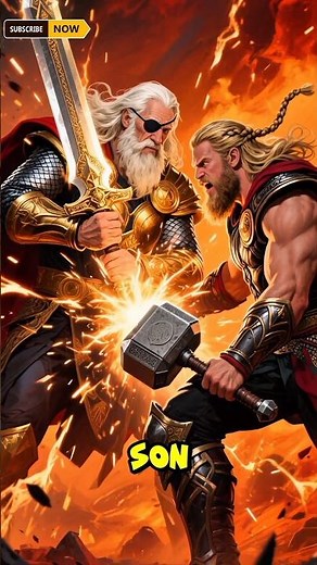 Thor vs Odin – Father vs Son Showdown. 🎭☹️ #marvelshorts #thor