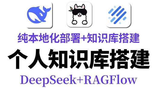 【全网最强】20分钟教会你用DeepSeek RAGFlow构建个人知识库，2025最新最详细本地化部署！超详细喂饭教程，小白也能轻松拿捏！！AI大模型|LLM