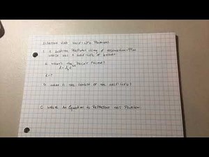 Algebra 2: Half-Life Word Problems