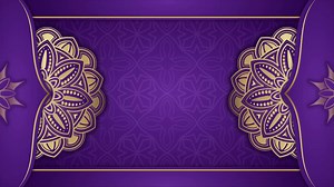 Download motion background, with golden mandala ornament for free