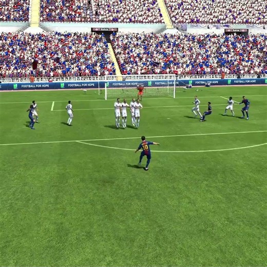 One of the Perfect FreeKick by Messi in FIFA 13