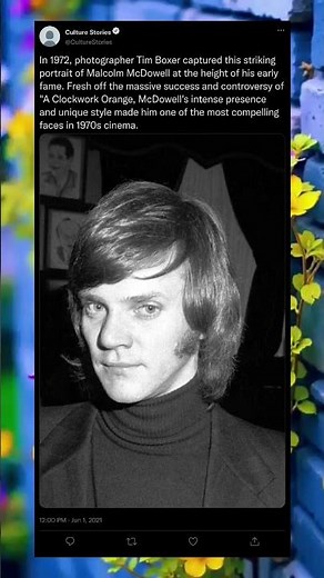 🎬 Malcolm McDowell: 70s Cinema Icon! 😎✨ #MovieLegend #ClassicFilm #70sVibes