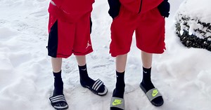 What's the deal with boys wearing shorts in the winter?