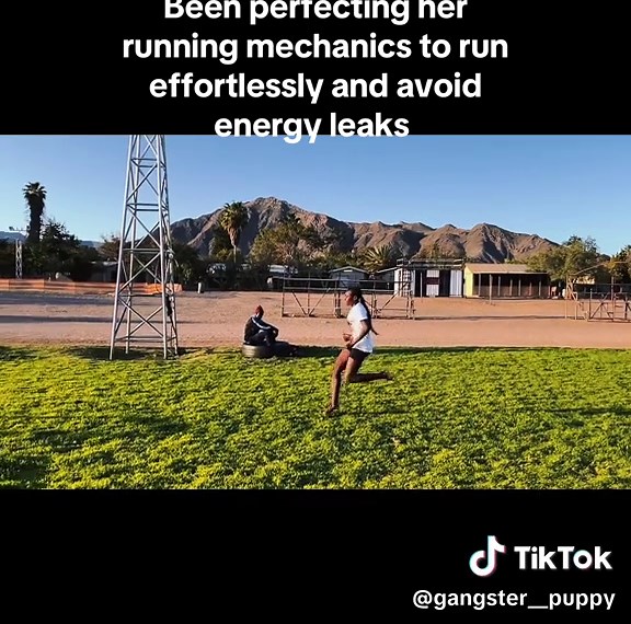 Been perfecting her running mechanics to run effortlessly and avoid energy leak. Allow me to show off my work