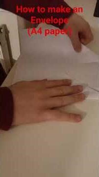 how to make an envelope (A4 paper)