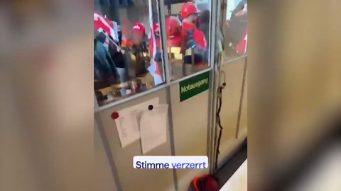 Bauarbeiter gegen Unia