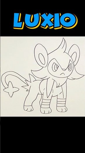 How To Draw LUXIO | POKEMON | Step By Step #luxio #pokemon #shorts