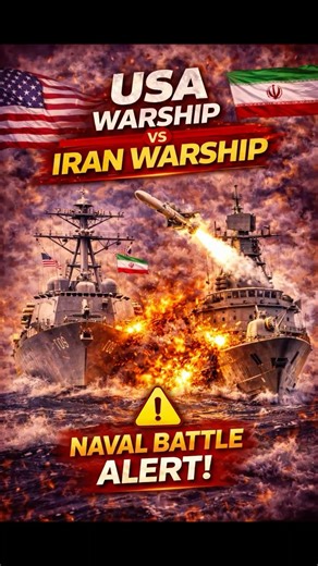 Warship opens fire during intense ship to ship engagement at sea