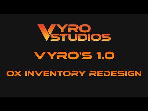 Vyro Studios | Ox Inventory Redesign | 1.0 | ESX / QB / QBX / OX / ND
