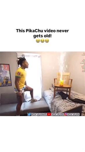 Speed Fan Page Daily 🔥 on Instagram: "The intersection of IShowSpeed and Pikachu has resulted in some of the most viral and chaotic moments in streaming history. Whether it’s high-stakes fireworks or awkward IRL encounters, Pikachu has become a recurring (and often dangerous) theme for him. 1. The Pikachu Firework Incident The most legendary moment occurred during his July 4th celebrations. Speed lit a massive Pikachu-shaped firework on top of a pile of other fireworks right in the middle of hi