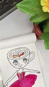 ballerina capuchino colouring for kids