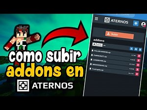 Minecraft PE | Como Subir Addons Al Servidor De Aternos ¡Paso a paso! ¡Bien explicado!