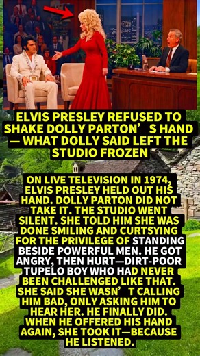 Elvis Presley Refused to Shake Dolly Parton’s Hand — What Dolly Said Left the Studio #Shorts #viral
