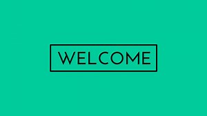 Download Welcome Greetings Animated Text Design Green screen background for free