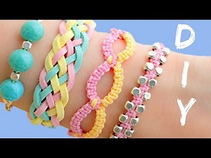DIY friendship bracelets! 4 Easy Stackable Arm Candy projects!