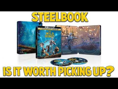 The Wild Robot 4K Blu ray Steelbook Unboxing & Review!
