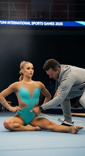 This split stretch is PAINFUL to watch #gymnastics #stretch #training