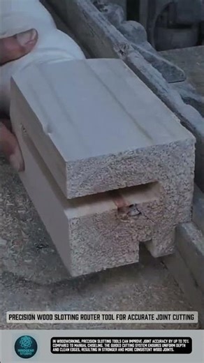 Precision wood slotting router tool for accurate joint cutting #tools