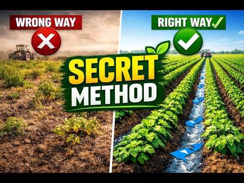 History of Furrow and Ridge Farming | Smart Agriculture in 60 Seconds #history #agriculture #rows