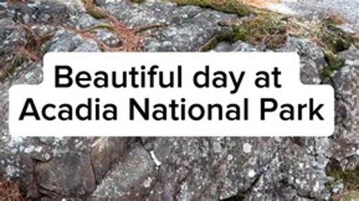It’s a beautiful day at Acadia National Park
