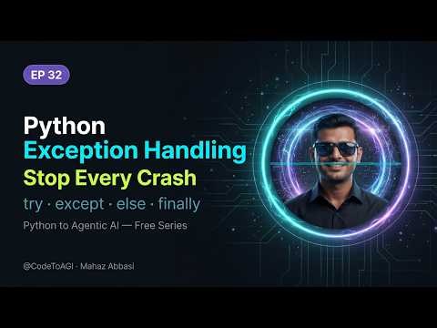 Python Exception Handling Tutorial: Fix Crashes with try, except & More (Beginners) | CodeToAGI