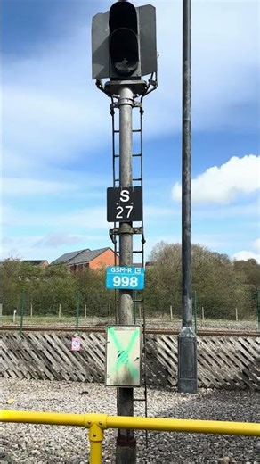 4573 British railway colour light signal S27 and GSM-R 998