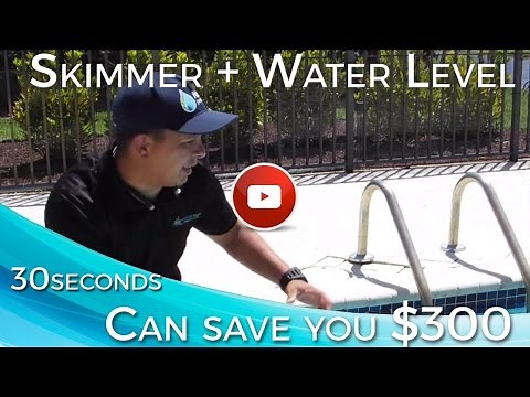 Skimmer + Water Level Check 30 seconds can Save you $300