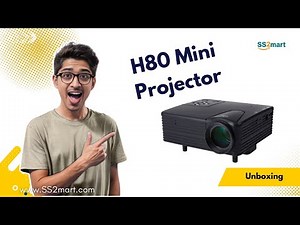 H80 Portable Mini LED Projector Unboxing | Best Budget Home Cinema Setup