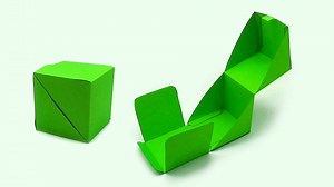 Handmade origami magic box making idea - How to make a paper box easy | Entertaining Arts | Facebook