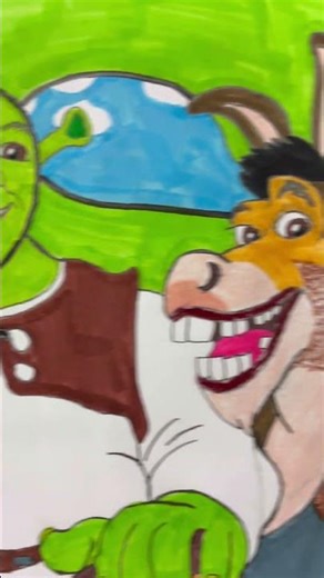 Shrek 2001 Poster with Colorful Markers #shrek #dreamworks #pdidreamworks