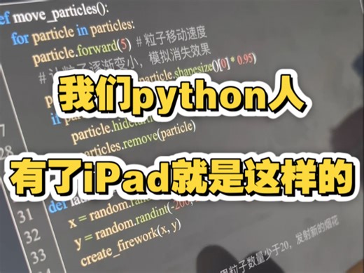 我们python人有了iPad就是这样的
