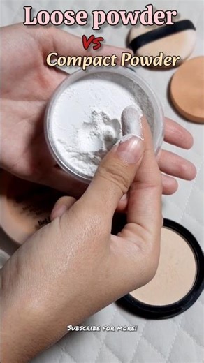 Stop Using Wrong Powder ❌ Loose vs Compact Explained #Shorts