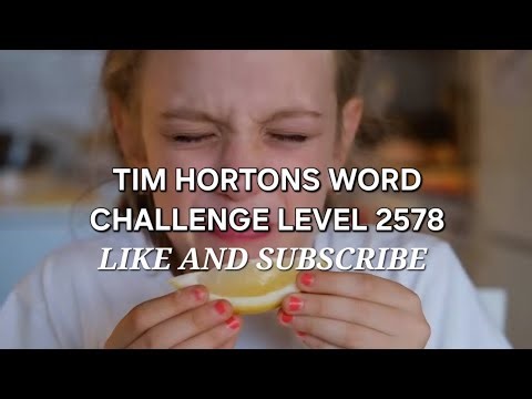 Tim Hortons Word Challenge Level 2578 #timhortons #free #contest #coffee #tea #donut