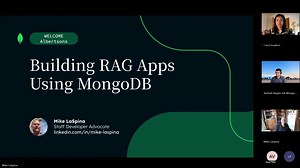 Albertsons' Building RAG Apps Using MongoDB Skills Webinar