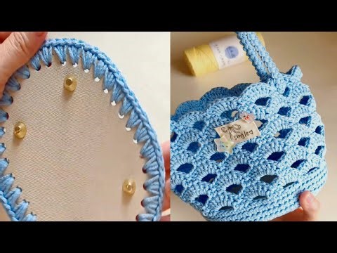 Shell Pattern Bag Crochet Tutorial Video