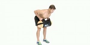 sandbag bent over row
