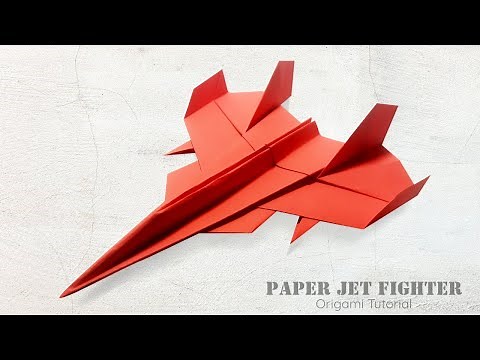 How to Make a Paper Fighter Jet - Easy Origami Tutorial